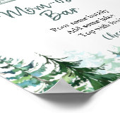 Grüne LKW-Waldtiere Momosa Bar Sign Poster (Ecke)