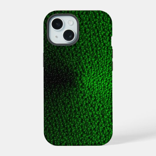 Grüne Lobby iPhone 15 Hülle (Rückseite)