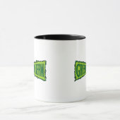 Grüne Logo-Flammen Tasse (Zentrum)