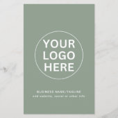 Grüne Logos und Text für Berufliche Unternehmen Flyer (Vorne)