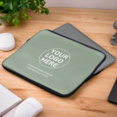 Grüne Logos und Text für Berufliche Unternehmen Laptopschutzhülle