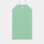 Grüne Lorbeerblätter Hochzeit Geschenkanhänger (Rückseite)