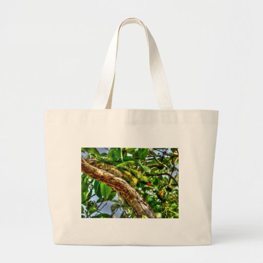 GRÜNE LORIKEET AUSTRALIEN KUNST-EFFEKTE JUMBO STOFFBEUTEL (Vorne)