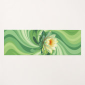 Grüne Lotus Yogamatte (Vorderseite (Horizontal))