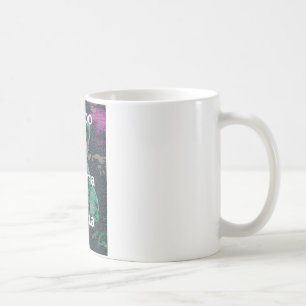 Grüne Löwe mit rosa Brille "Hakuna Matata" Kunst Kaffeetasse