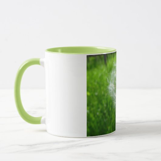 Grüne Löwenzahn-Tasse Tasse (Links)