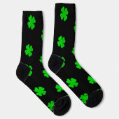 Grüne Lucky Clover Crew Socken (Rechts)