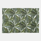 Grüne Lupine-Blätter Geschirrtuch (Horizontal)