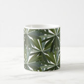Grüne Lupinenblätter Kaffeetasse (Mittel)
