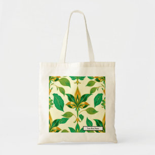 Grüne Luxus Art Deco Smaragd Blumen-Tasche Tragetasche