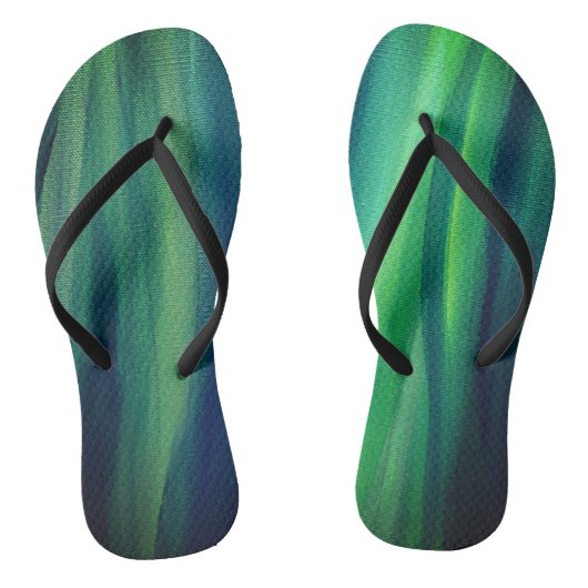 Grüne Magic Flip Flops Badesandalen (Fußbett)