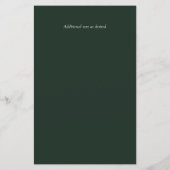 Grüne Magnolia Blumenzwiebeln Einladung A9 (Rückseite)