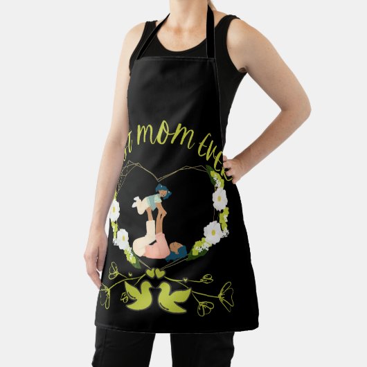 Grüne Mama Beste Mutter und Tochter Schürze (InSitu)