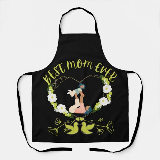 Grüne Mama Beste Mutter und Tochter Schürze (Vorderseite)