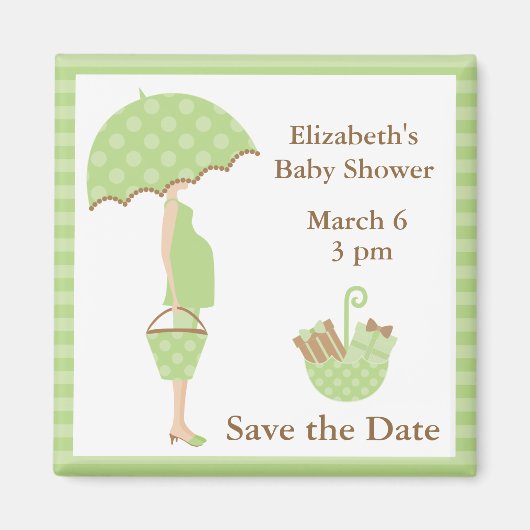 Grüne Mama für Umbrella Magnet (Vorne)