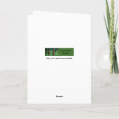 Grüne Mama-Gruß-Karte Karte (Rückseite)
