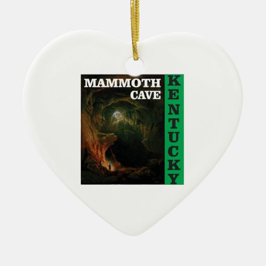 Grüne Mammuthöhle Kentucky Keramikornament (Vorne)