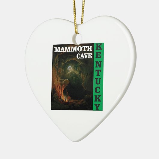 Grüne Mammuthöhle Kentucky Keramikornament (Links)