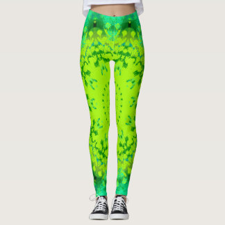 Grüne Mandala Abstrakt Leggings