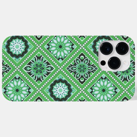 GRÜNE MANDALA-MUSTER Case-Mate iPhone HÜLLE (Rückseite (Horizontal))