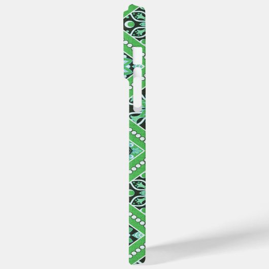 GRÜNE MANDALA-MUSTER Case-Mate iPhone HÜLLE (Rückseite / Links)