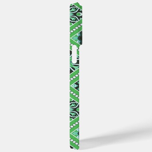 GRÜNE MANDALA-MUSTER Case-Mate iPhone HÜLLE (Rückseite / Rechts)