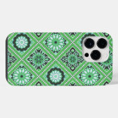 GRÜNE MANDALA-MUSTER iPhone HÜLLE (Rückseite (Horizontal))