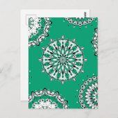 Grüne Mandalase 2 Postkarte (Vorne/Hinten)