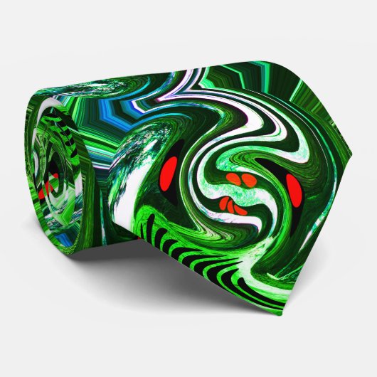 Grüne Männermode Krawatte (Gerollt)