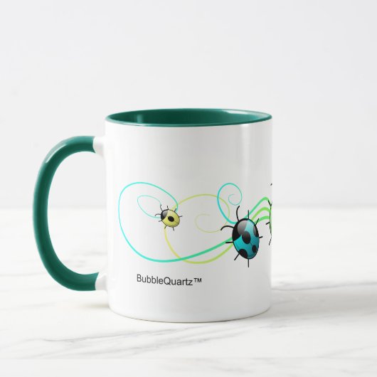 Grüne Marienkäfer-Tasse Tasse (Links)