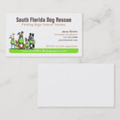 Grüne Markierung für Hunderettungsaktion Visitenkarte (Vorne/Hinten)