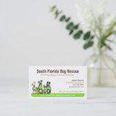 Grüne Markierung für Hunderettungsaktion Visitenkarte (Stehend Vorderseite)