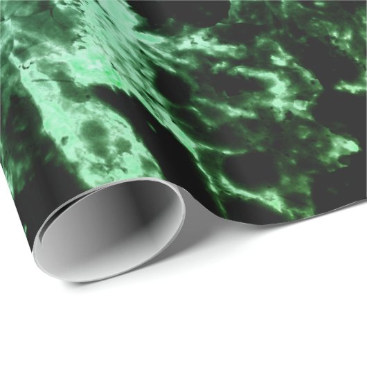 Grüne Marmor auf schwarz Geschenkpapier (Rolleneckpunkt)