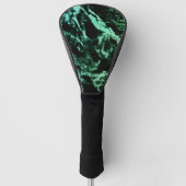 Grüne Marmor auf schwarz Golf Headcover (Vorderseite)