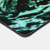 Grüne Marmor auf schwarz Schreibtischunterlage (Ecke)