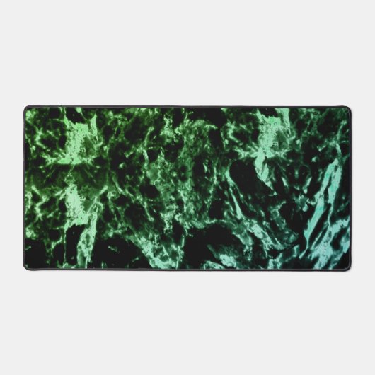 Grüne Marmor auf schwarz Schreibtischunterlage (Vorderseite)