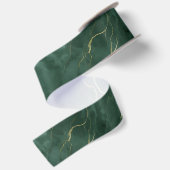 Grüne Marmor Bänder Satinband (Rückseite)