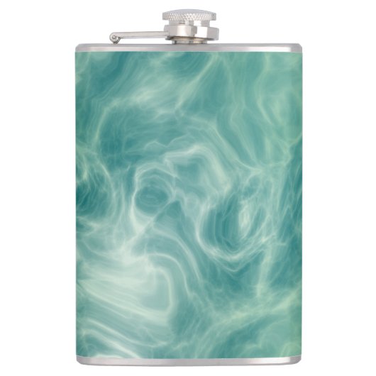 Grüne Marmor Flachmann (Vorderseite)