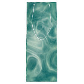 Grüne Marmor Geschenktüte Für Weinflaschen (Rückseite)