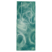 Grüne Marmor Geschenktüte Für Weinflaschen (Vorderseite)