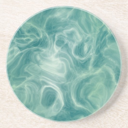 Grüne Marmor Getränkeuntersetzer (Vorne)
