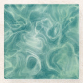 Grüne Marmor Glasuntersetzer (Vorderseite)