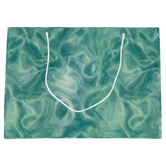 Grüne Marmor Große Geschenktüte (Vorderseite)