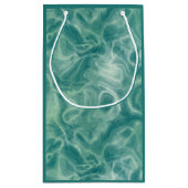 Grüne Marmor Kleine Geschenktüte (Rückseite)