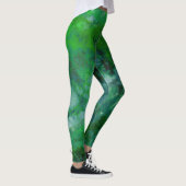 Grüne Marmor Leggings (Rechts)
