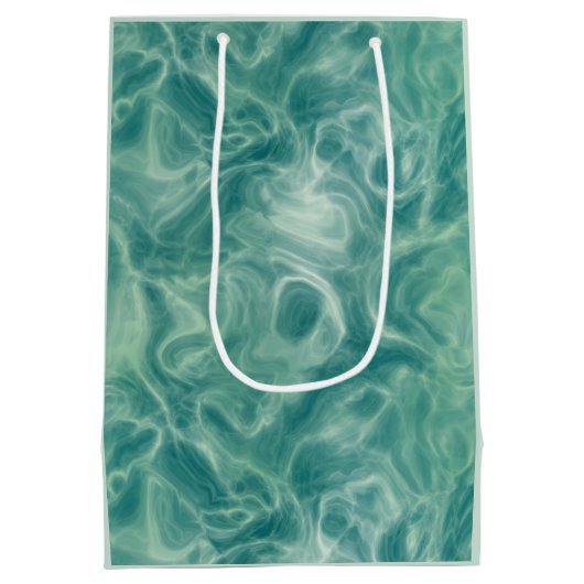 Grüne Marmor Mittlere Geschenktüte (Rückseite)