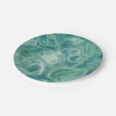 Grüne Marmor Pappteller (Schrägansicht)