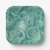 Grüne Marmor Pappteller (Vorderseite)