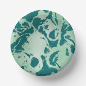 Grüne Marmor Pappteller (Vorderseite)