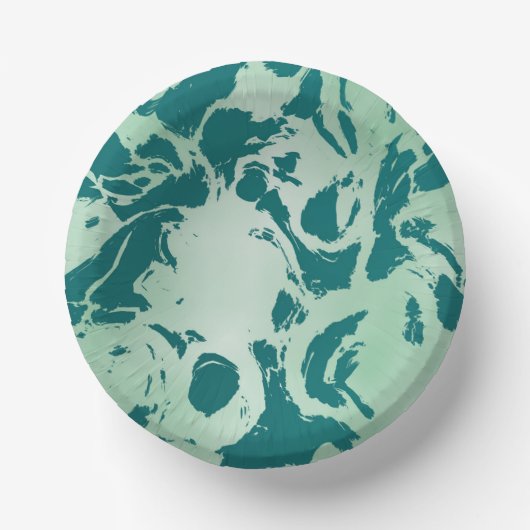 Grüne Marmor Pappteller (Vorderseite)